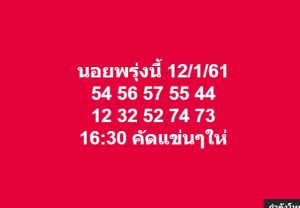 หวยฮานอยพารวย 12/1/62 ชุด 1