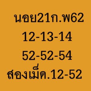 เลขเด็ดหวยฮานอย 21/2/62 ชุดที่ 2