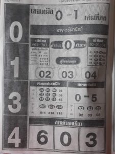 หวยเลขเหนือ 16/2/62