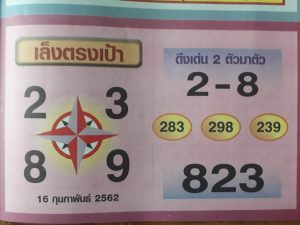 หวยเล็งเป้า 16/2/62