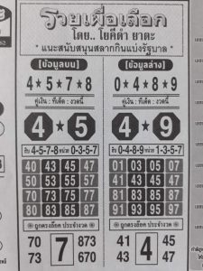 หวยรวยเผื่อเลือก 16/2/62