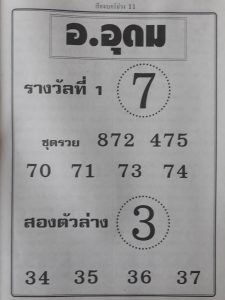 หวยอ.อุดม 16/2/62