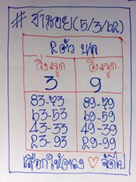 หวยฮานอยเลขแม่น 16/3/62 ชุดที่ 2