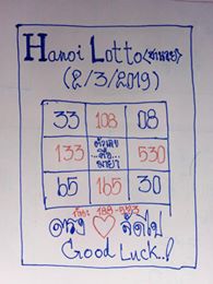 หวยฮานอยงวดนี้ 2/3/62 ชุดที่ 11