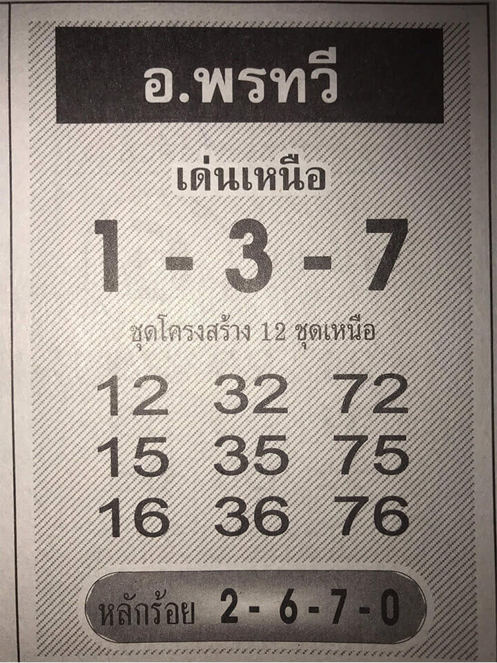 อาจารย์พรทวี 1/4/62