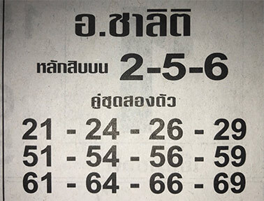 อาจารย์ชาลิติ 2/5/62