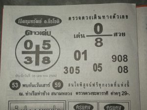 หวยเปิดขุมทรัพย์ 16/4/62