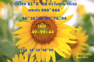 หวยหุ้นงวดนี้ 21/5/62ชุดที่ 5