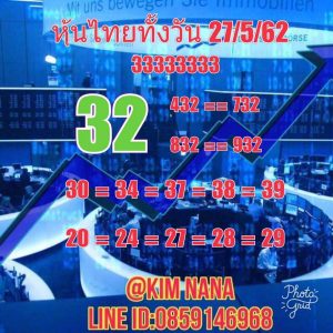 หวยหุ้นแม่น 27/5/62ชุดที่4