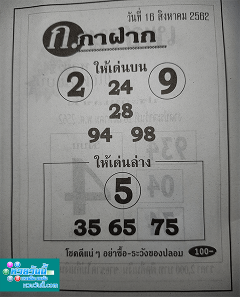 ก.กาฝาก 16/8/62