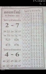 หวยฮานอย19/9/62 ชุดที่ 5