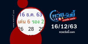 ปกหวยลุงโชคดี งวด 16/12/63