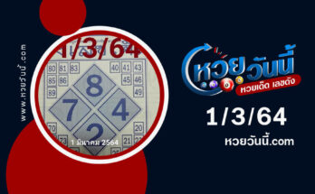 ปกหวยผังเลขเด็ด งวด 1/3/64