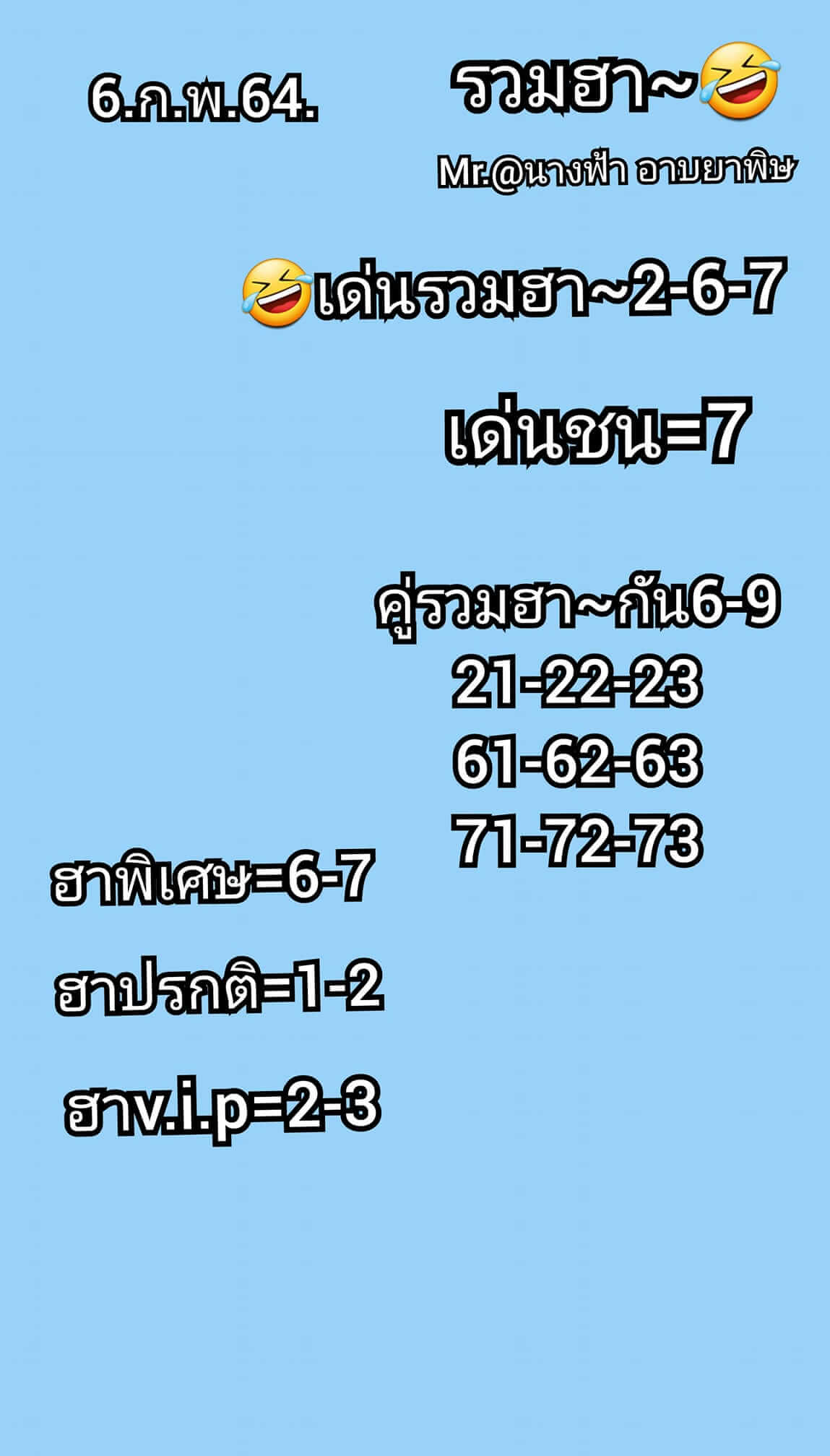 หวยฮานอยวันนี้ 6/2/64 ชุดที่10