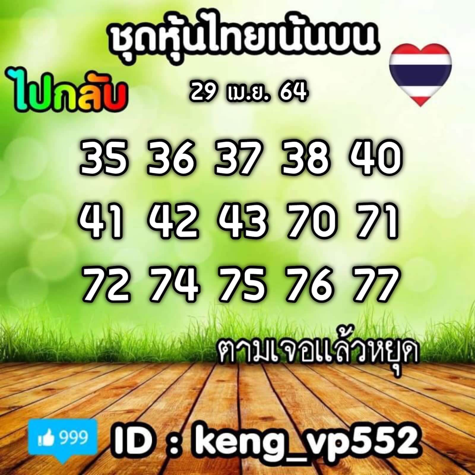 หวยหุ้นวันนี้ 29/4/64 ชุดที่12