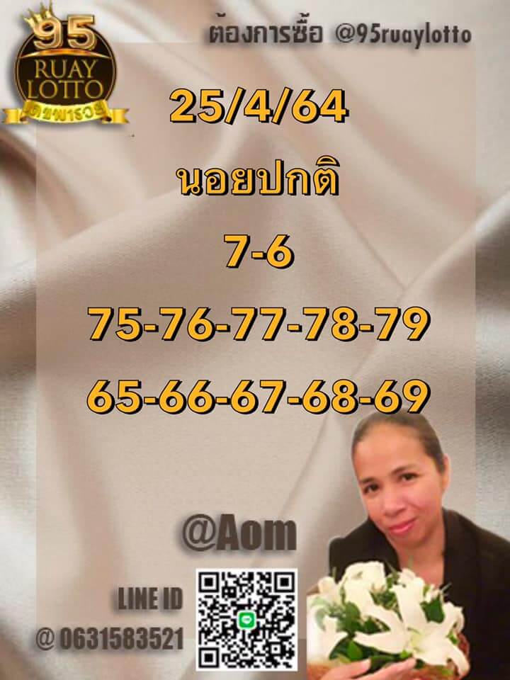 หวยฮานอยวันนี้ 25/4/64 ชุดที่2