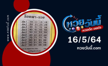 ปกหวยล็อคพารวย งวด 16/5/64