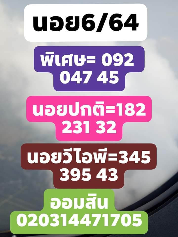 หวยฮานอยวันนี้ 6/5/64 ชุดที่2