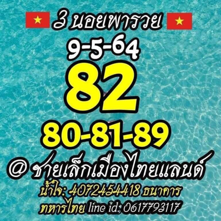 หวยฮานอยวันนี้ 9/5/64 ชุดที่12