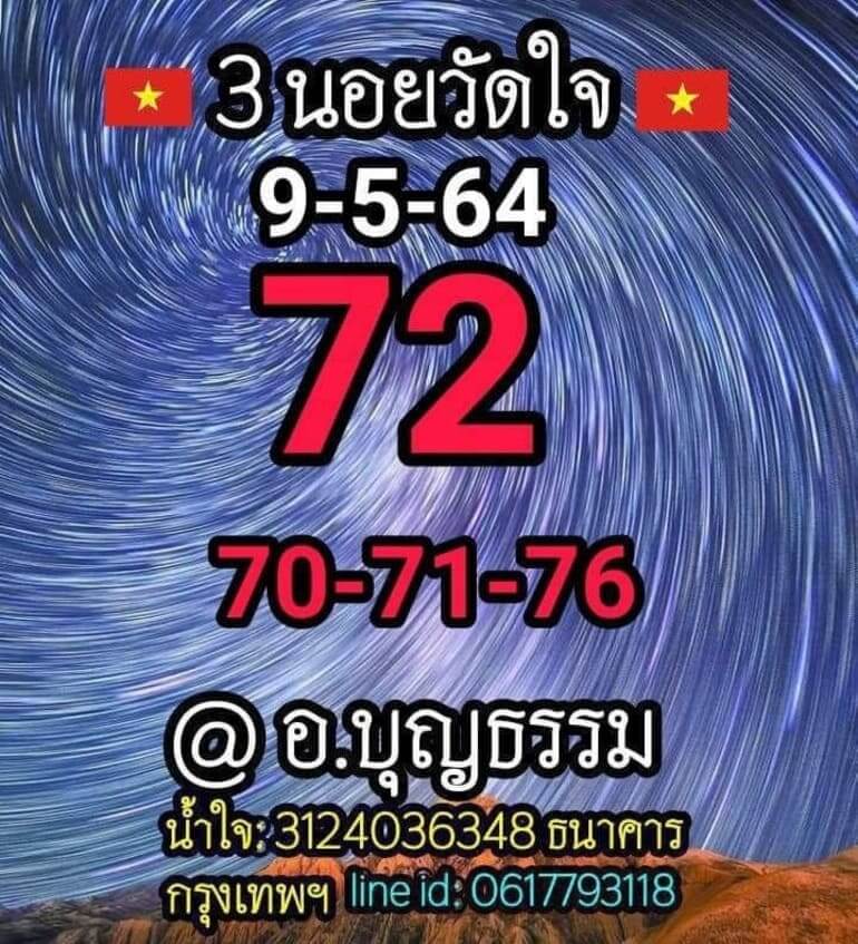 หวยฮานอยวันนี้ 9/5/64 ชุดที่13