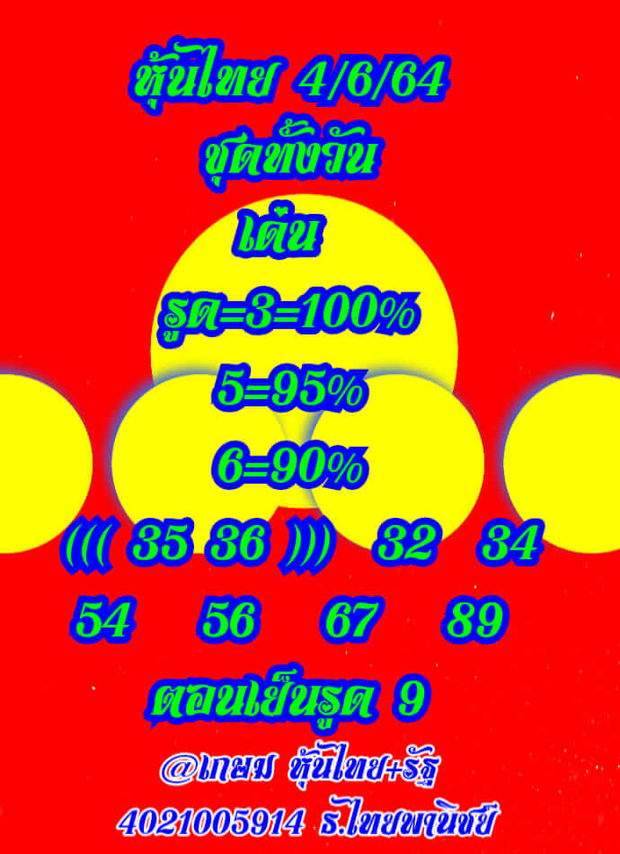 หวยหุ้น 4-6-64ชุด5