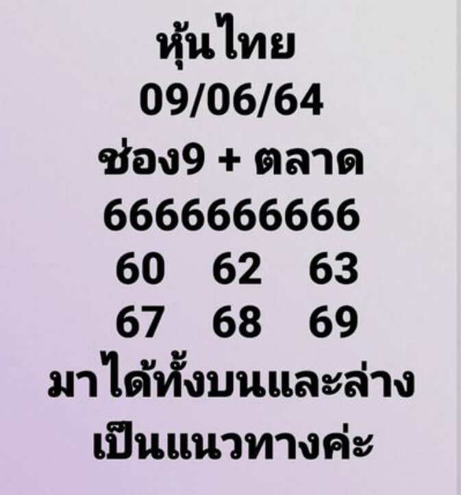 หวยหุ้น9-6-64ชุด12