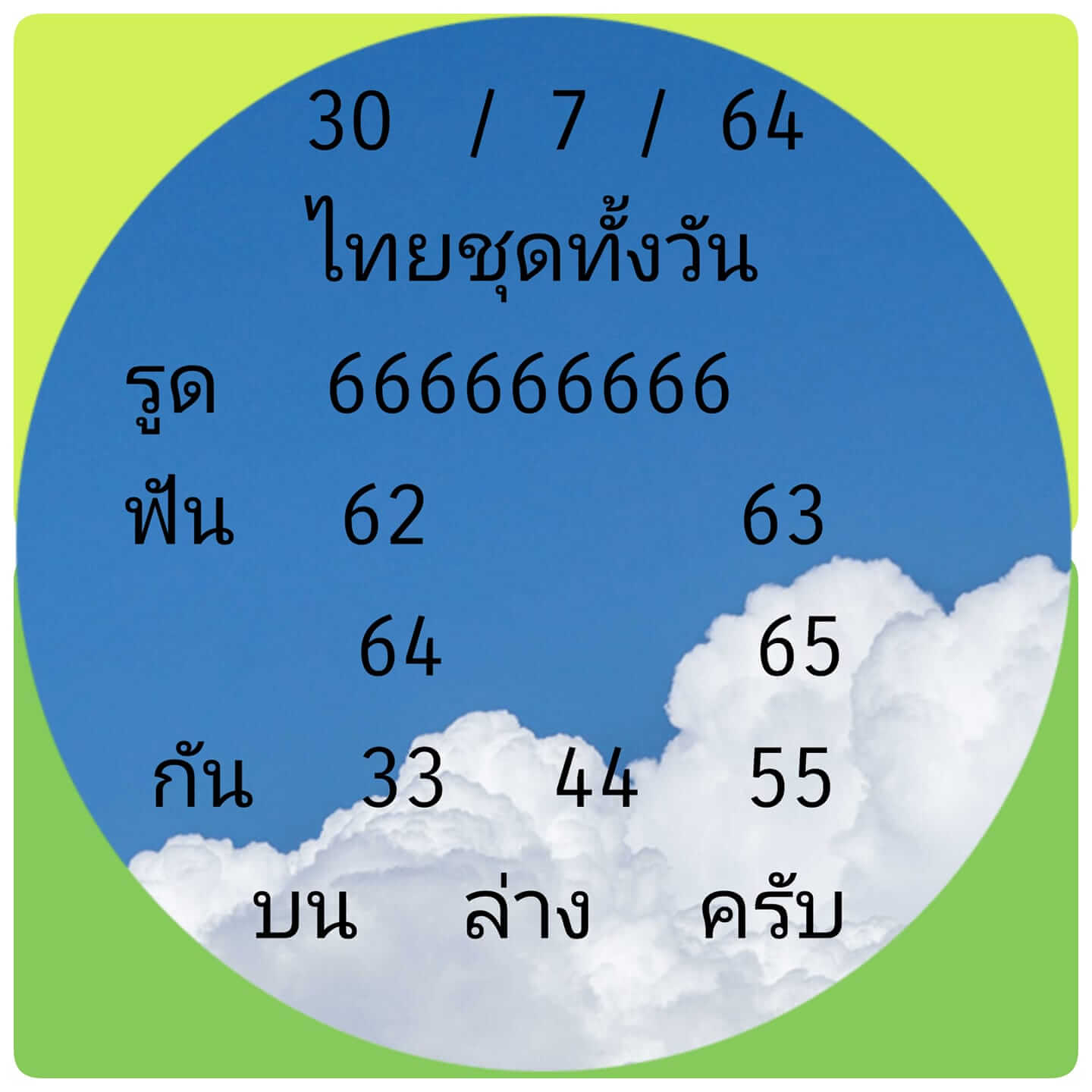 หวยหุ้น30-7-64ชุด11