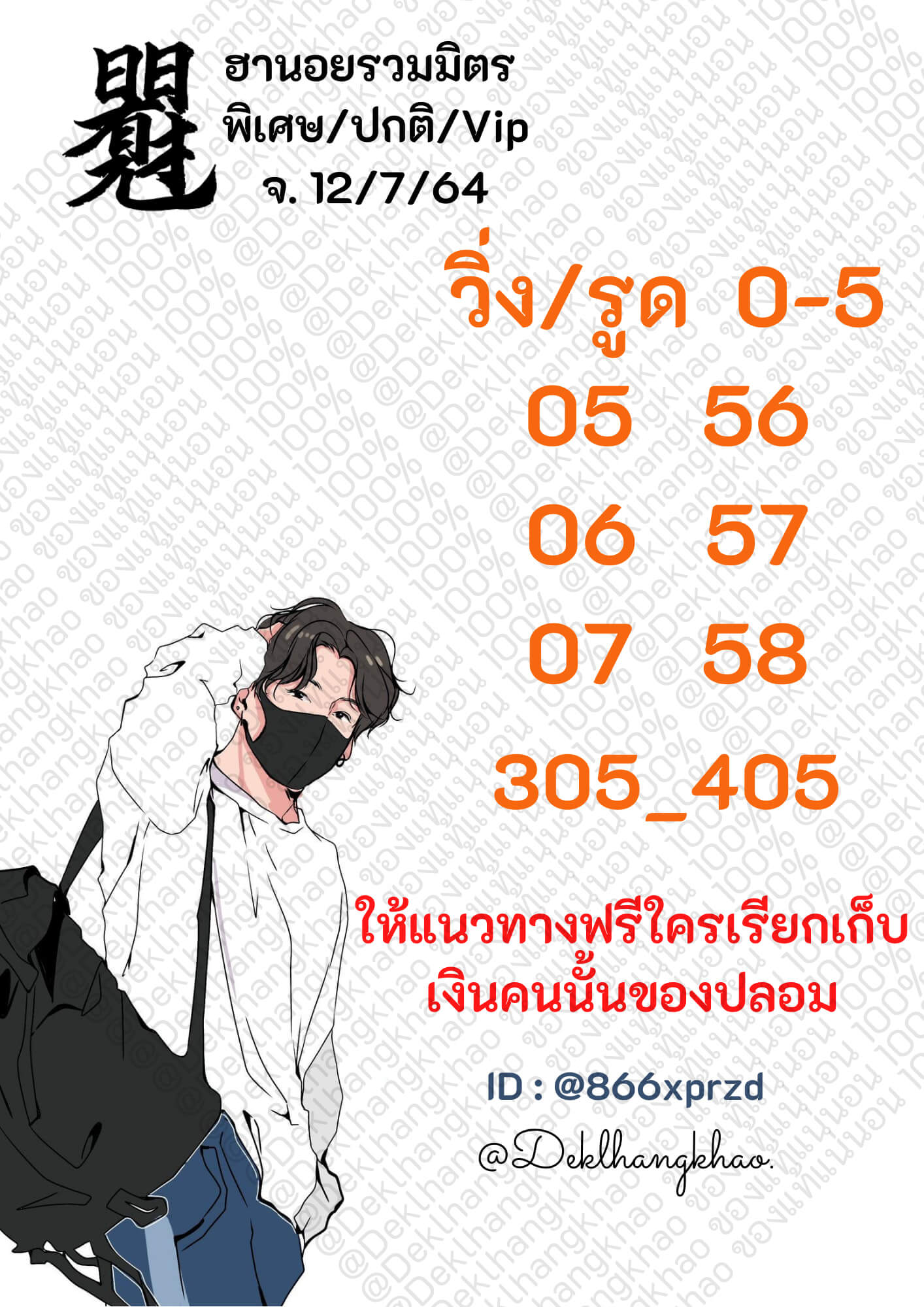 หวยฮานอย12-7-64ชุด2