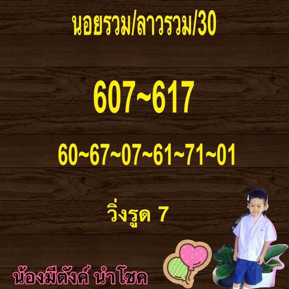 หวยฮานอย30-7-64ชุด12