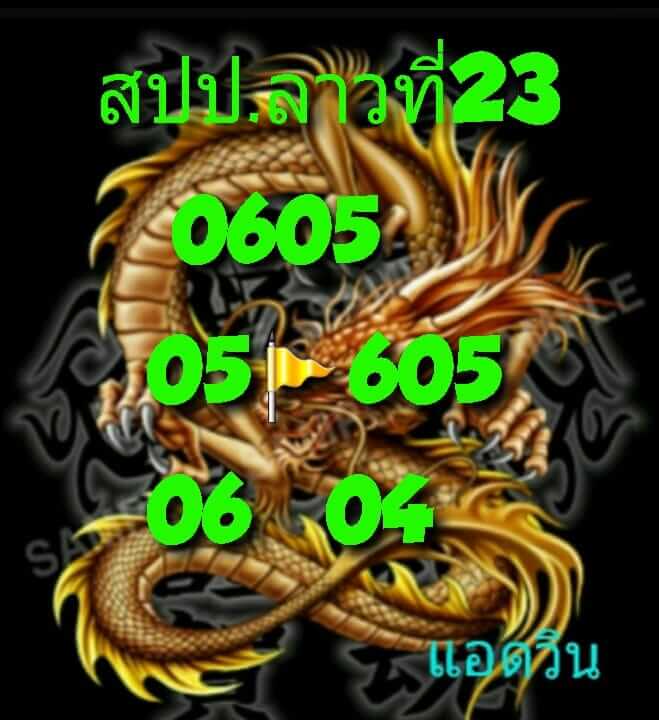 หวยลาว 23-8-64 ชุด 12