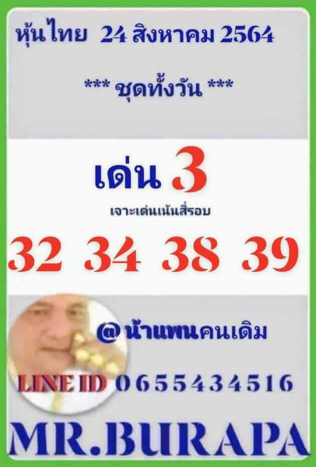 หวยหุ้น 24-8-64 ชุด 7