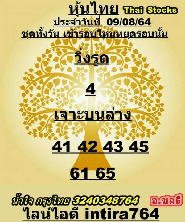 หวยหุ้น 9-8-64 ชุด8