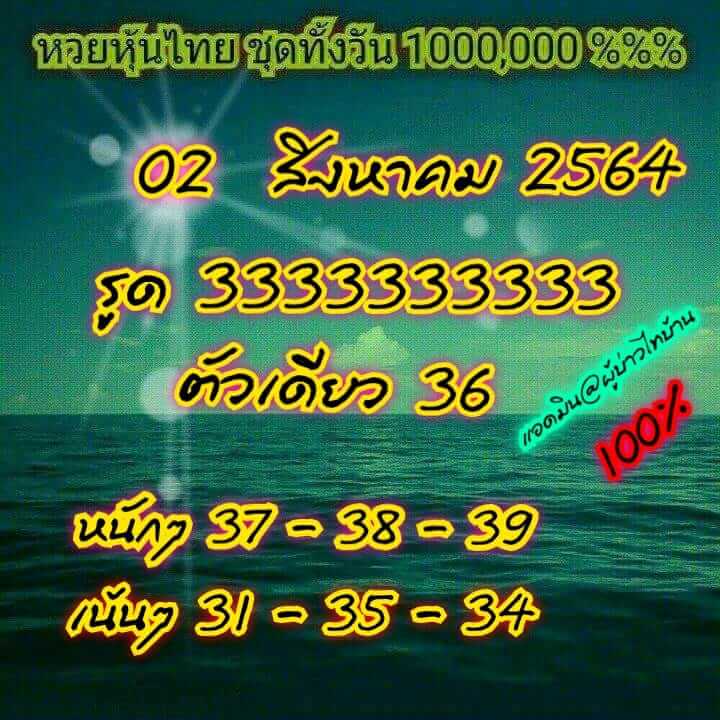 หวยหุ้น2-8-64ชุด11