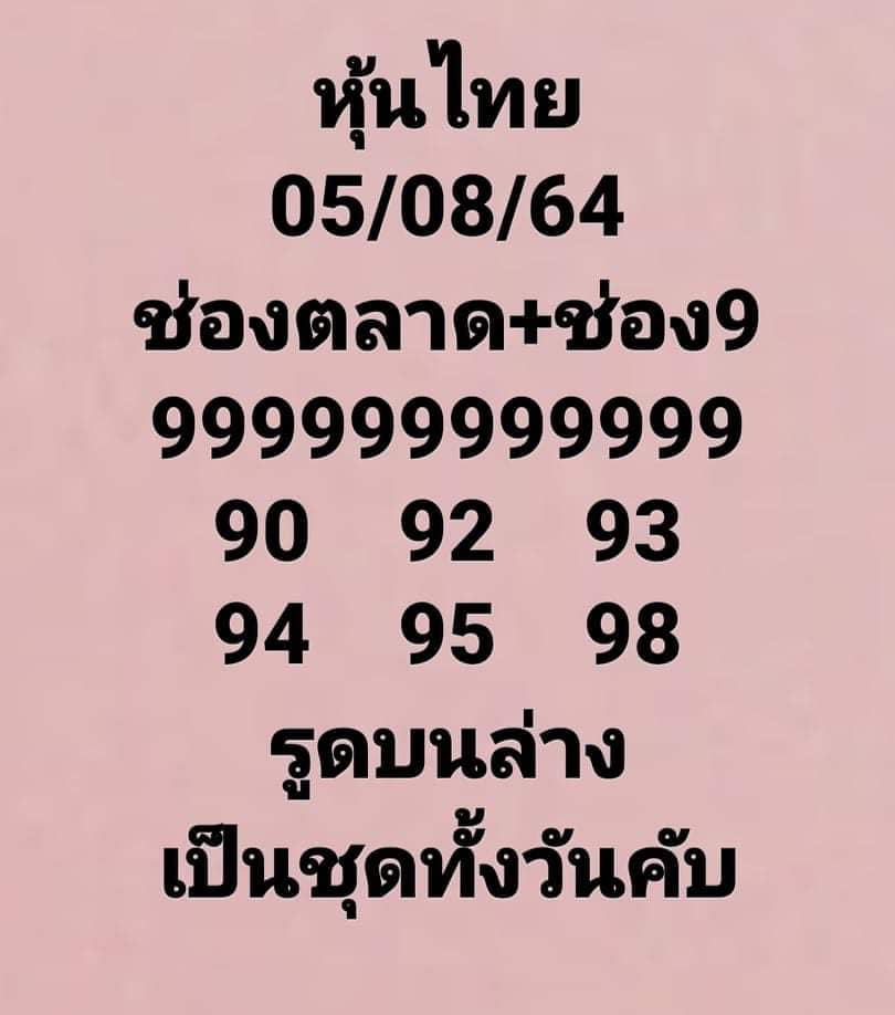 หวยหุ้น5-8-64ชุด1