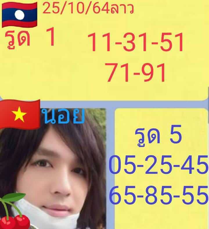 หวยลาว 25-10-64 ชุด 6