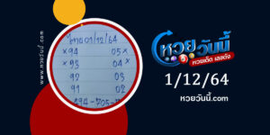 หวยน้าอ้วน 1-12-64