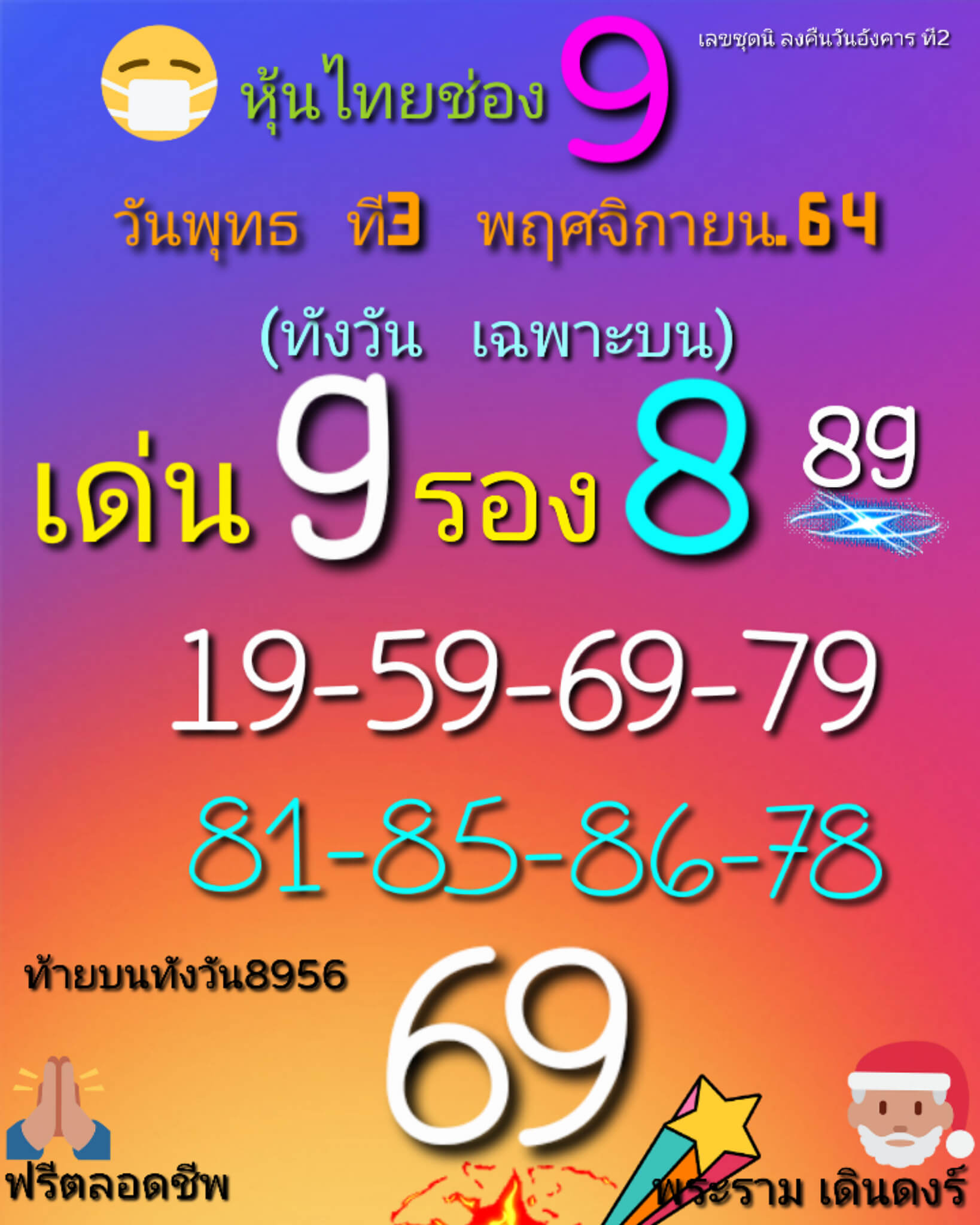 หวยหุ้น3-11-64 ชุด 8