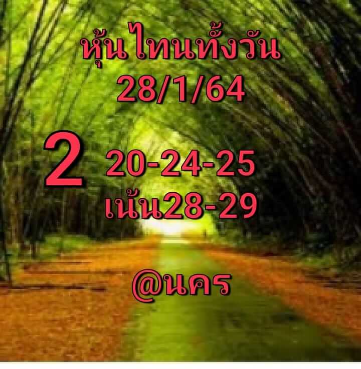 หวยหุ้นวันนี้ 28-1-65 ชุดที่12