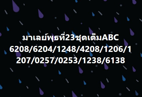 หวยมาเลย์วันนี้ 23-2-65 ชุดที่ (1)