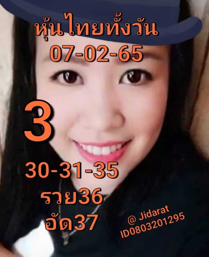 หวยหุ้นวันนี้ 7-2-65 ชุดที่2