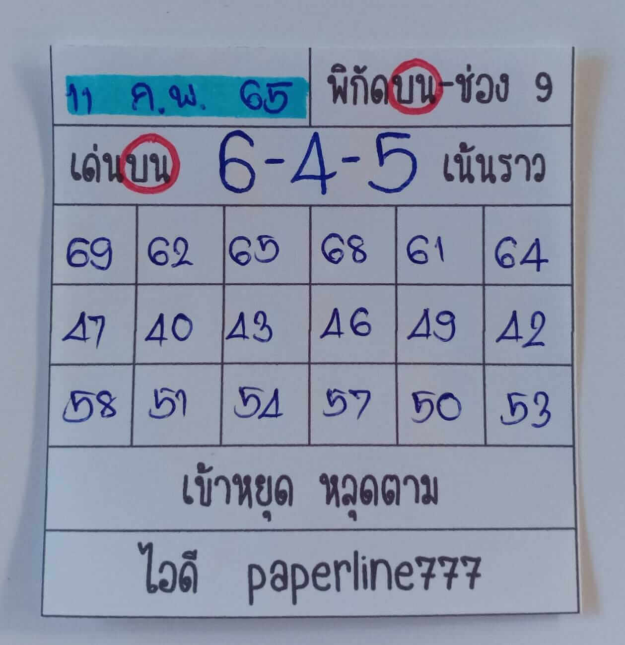 หวยหุ้นวันนี้ 11-2-65 ชุดที่ (8)