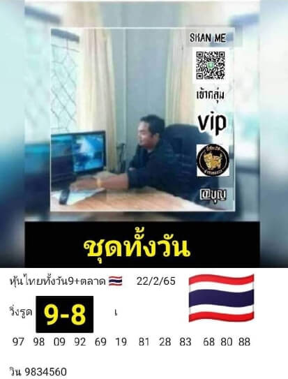 หวยหุ้นวันนี้ 22-2-65 ชุดที่ (2)