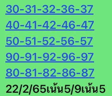 หวยหุ้นวันนี้ 22-2-65 ชุดที่ (4)