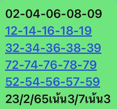 หวยหุ้นวันนี้ 23-2-65 ชุดที่ (8)