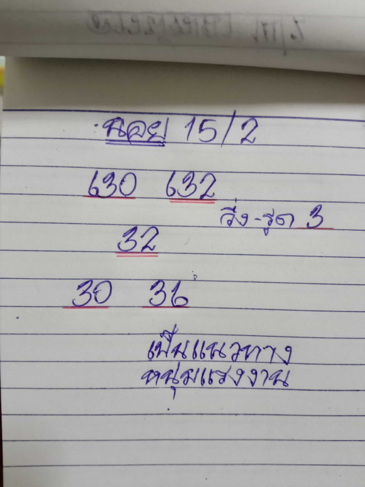 หวยฮานอยวันนี้ 15-2-65 ชุดที่ (1)