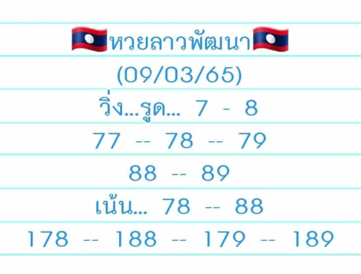 หวยลาววันนี้ 11-3-65 ชุดที่ (7)