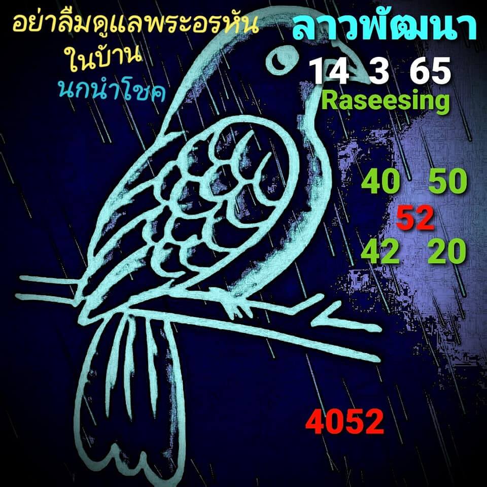 หวยลาววันนี้ 14-3-65 ชุดที่ (4)