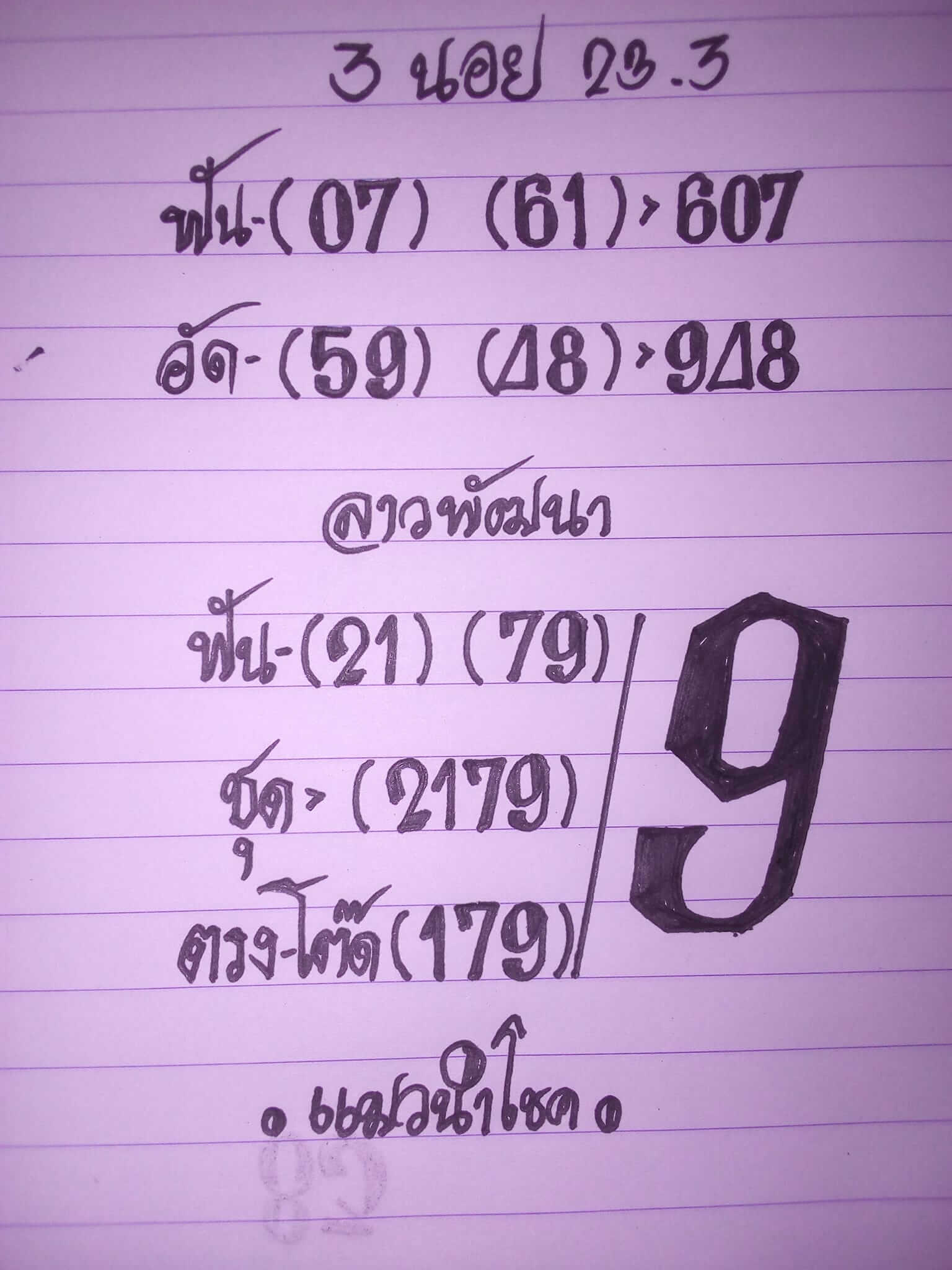 หวยลาววันนี้ 23-3-65 ชุดที่ (4)