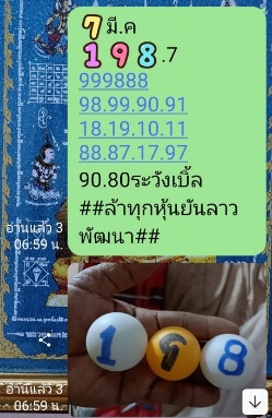 หวยลาววันนี้ 7-3-65 ชุดที่ (6)