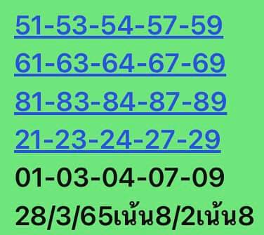 หวยหุ้นวันนี้ 28-3-65ชุด (7)